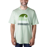 Carhartt Heavy S/S C Graphic T-Shirt in Fog