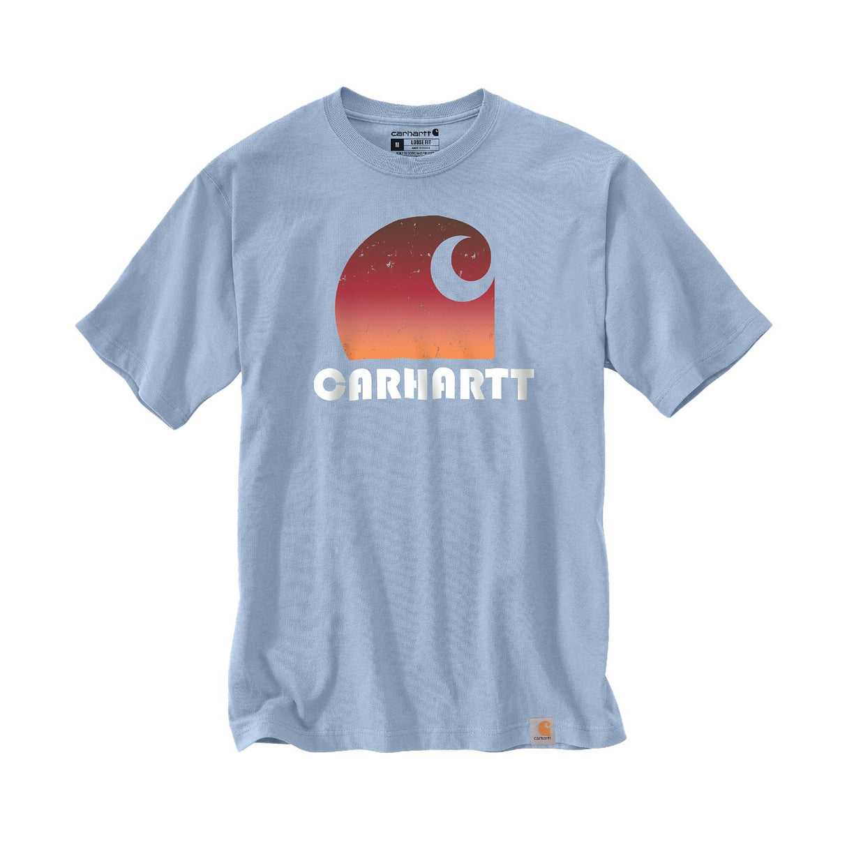 Carhartt Heavy S/S C Graphic T-Shirt in Fog