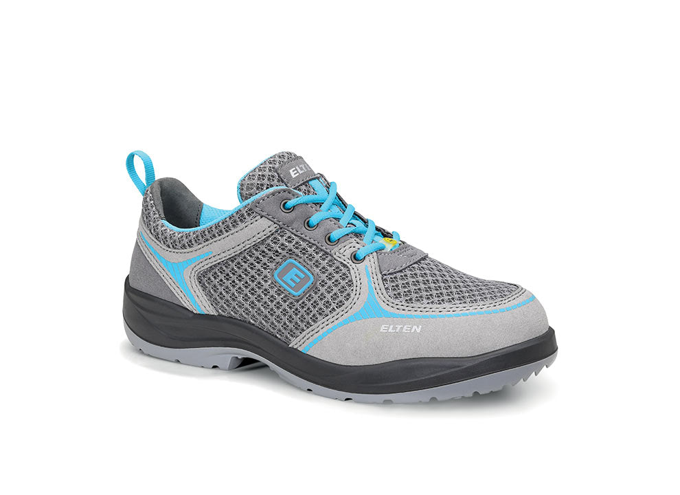 Elten Damen Mila Low ESD S1 Sicherheitshalbschuh grau – grau