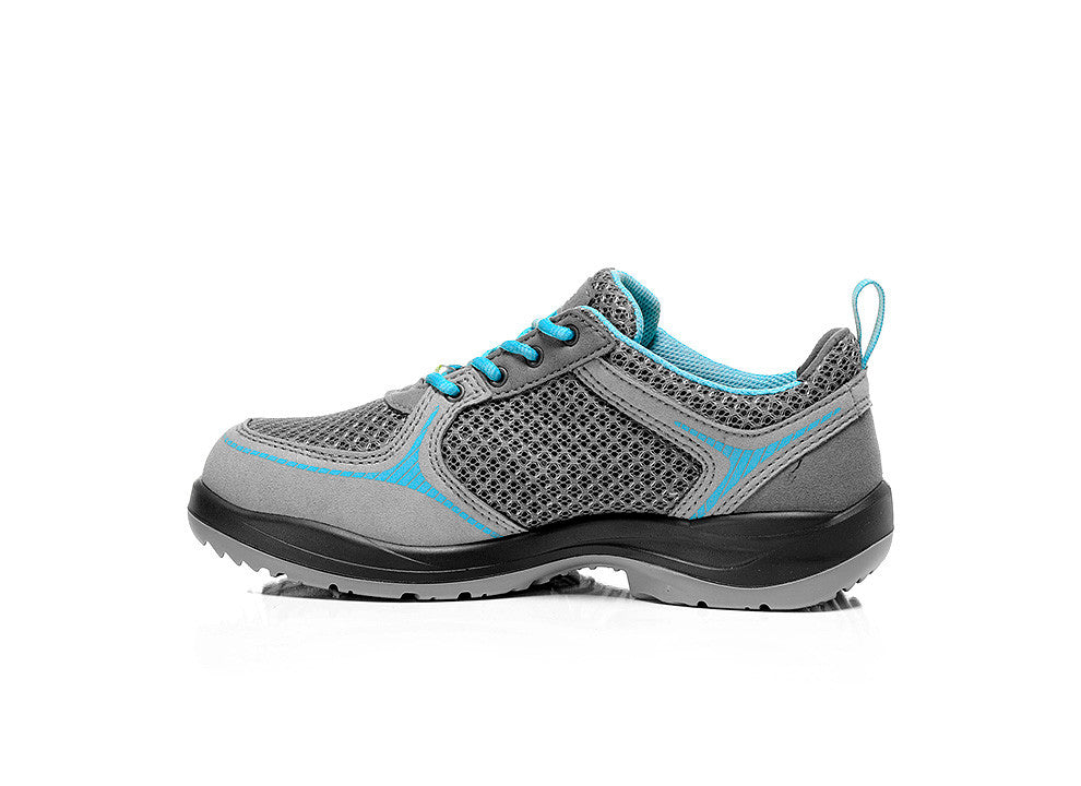 Elten Damen Mila Low ESD S1 Sicherheitshalbschuh grau – grau
