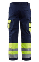 Blåkläder 1584 Warnschutz Bundhose HIGH-VIS – gelb/marine