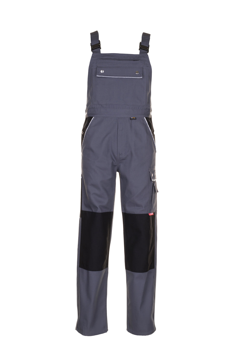 PLANAM Canvas 320 Latzhose grau/schwarz