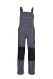 PLANAM Canvas 320 Latzhose grau/schwarz