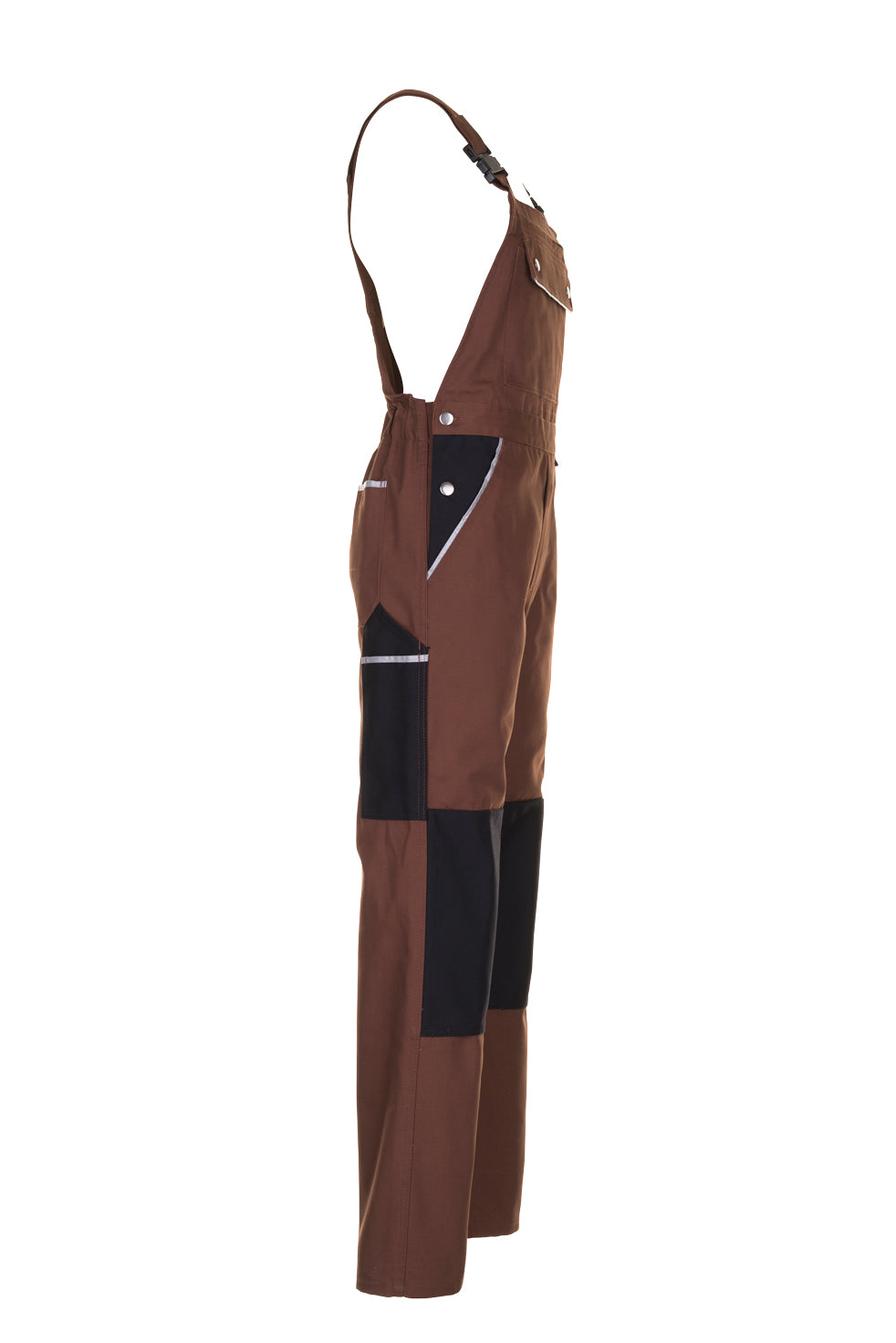 PLANAM Canvas 320 Latzhose braun/schwarz