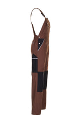 PLANAM Canvas 320 Latzhose braun/schwarz