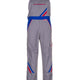 PLANAM Highline Latzhose zink/kornblumenblau/rot