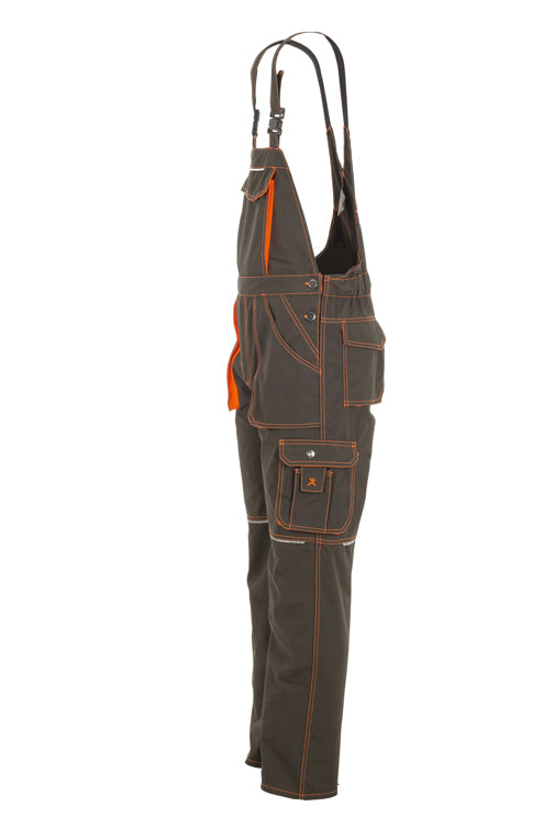 PLANAM Basalt Neon Latzhose