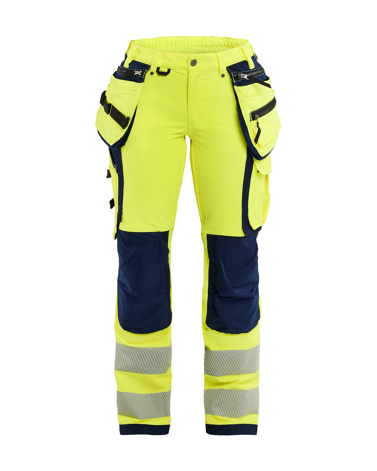 Blåkläder Damen 7197 Warnschutz Stretch Handw.hose – gelb/marine