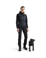 Blåkläder Damen 3464 Hybrid Sweatjacke – schwarz/gelb