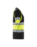 Blåkläder Damen 3410 Warnschutz T-Shirt – schwarz/gelb
