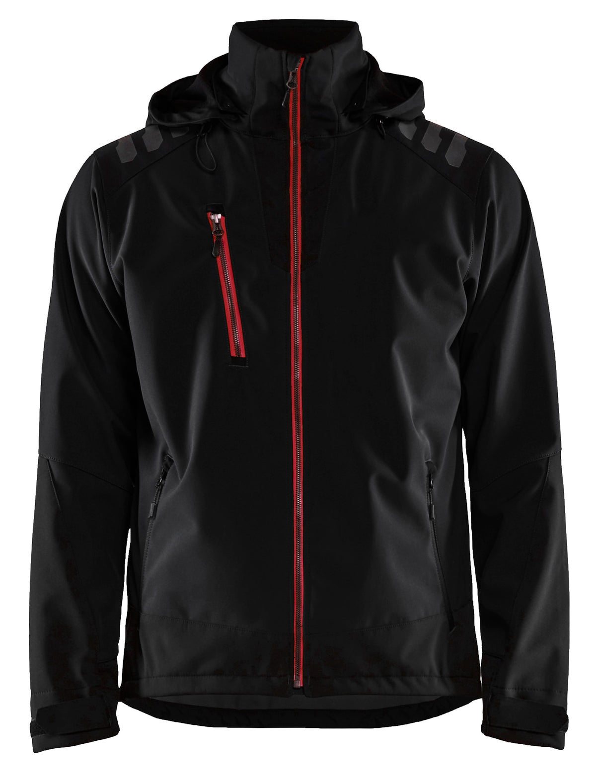 Blåkläder 4749 Softshelljacke – schwarz/rot