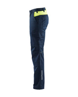 Blåkläder 1448 Industrie Stretch Bundhose – dunkelmarine/gelb