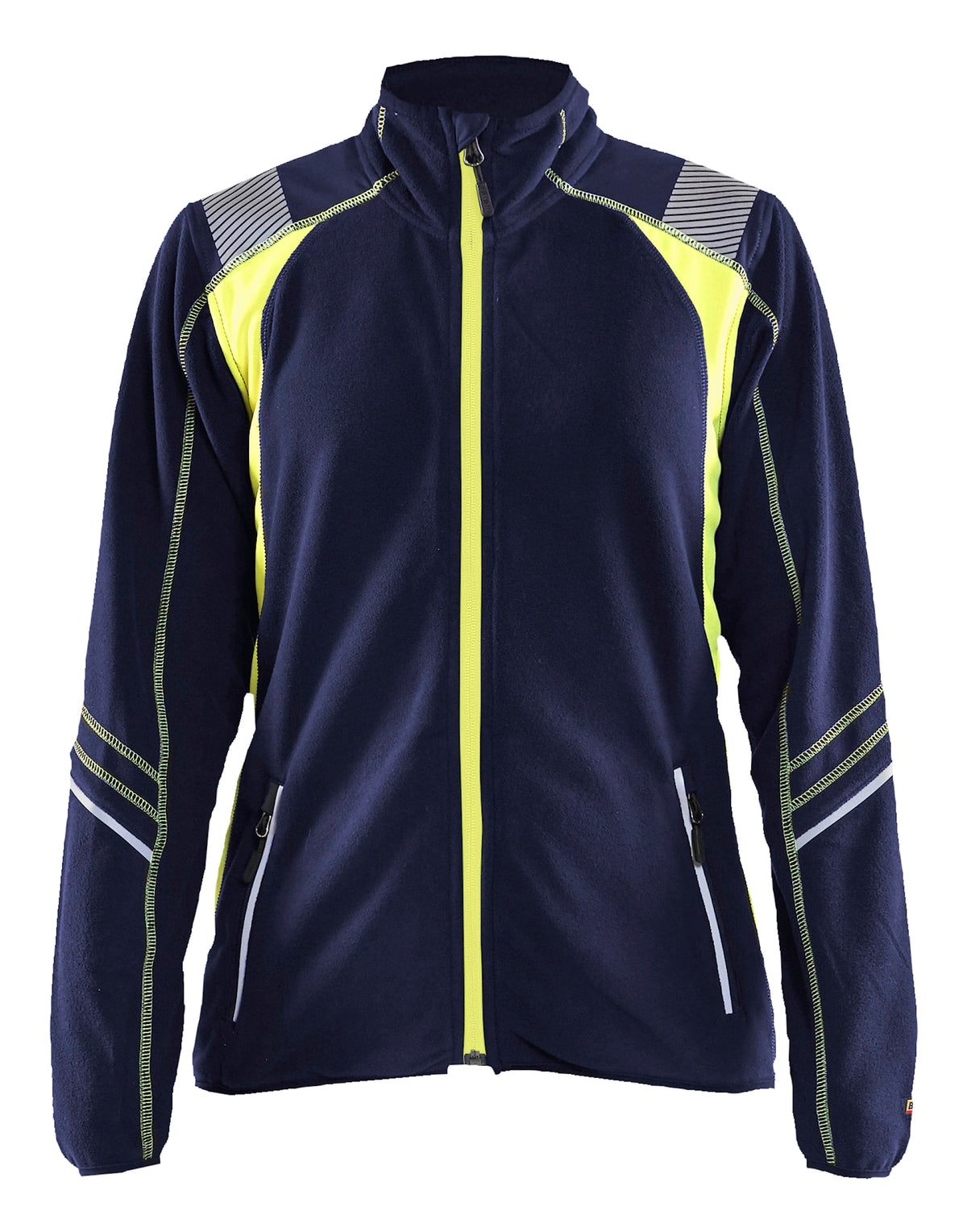 Blåkläder Damen 4973 Microfleece Jacke – marine/gelb