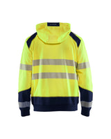 Blåkläder 3546 Warnschutz Kapuzen-Sweatshirt – gelb/marine