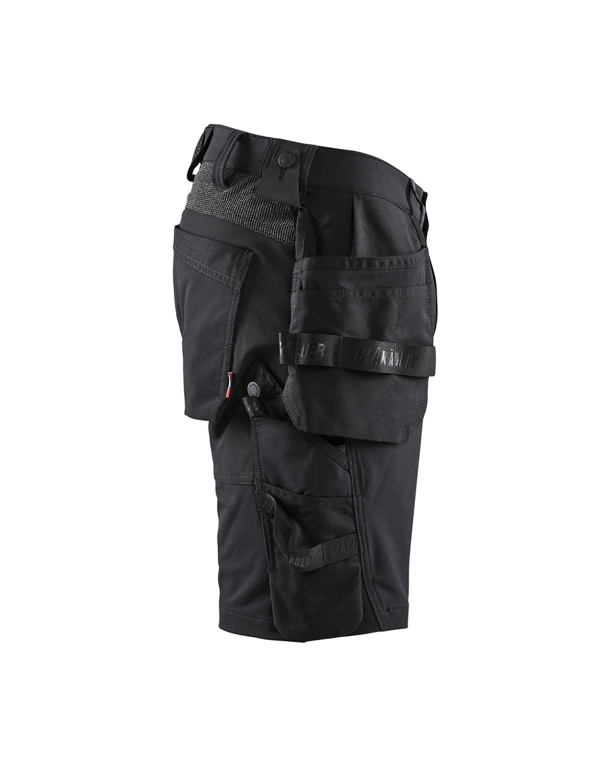 Blåkläder 1520 Stretch Handwerker-Shorts – schwarz/dunkelgrau