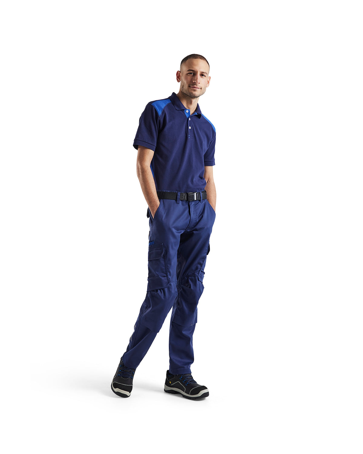Blåkläder 1448 Industrie Stretch Bundhose – marine/kornblau