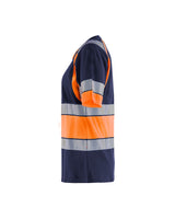 Blåkläder Damen 3410 Warnschutz T-Shirt – marine/orange