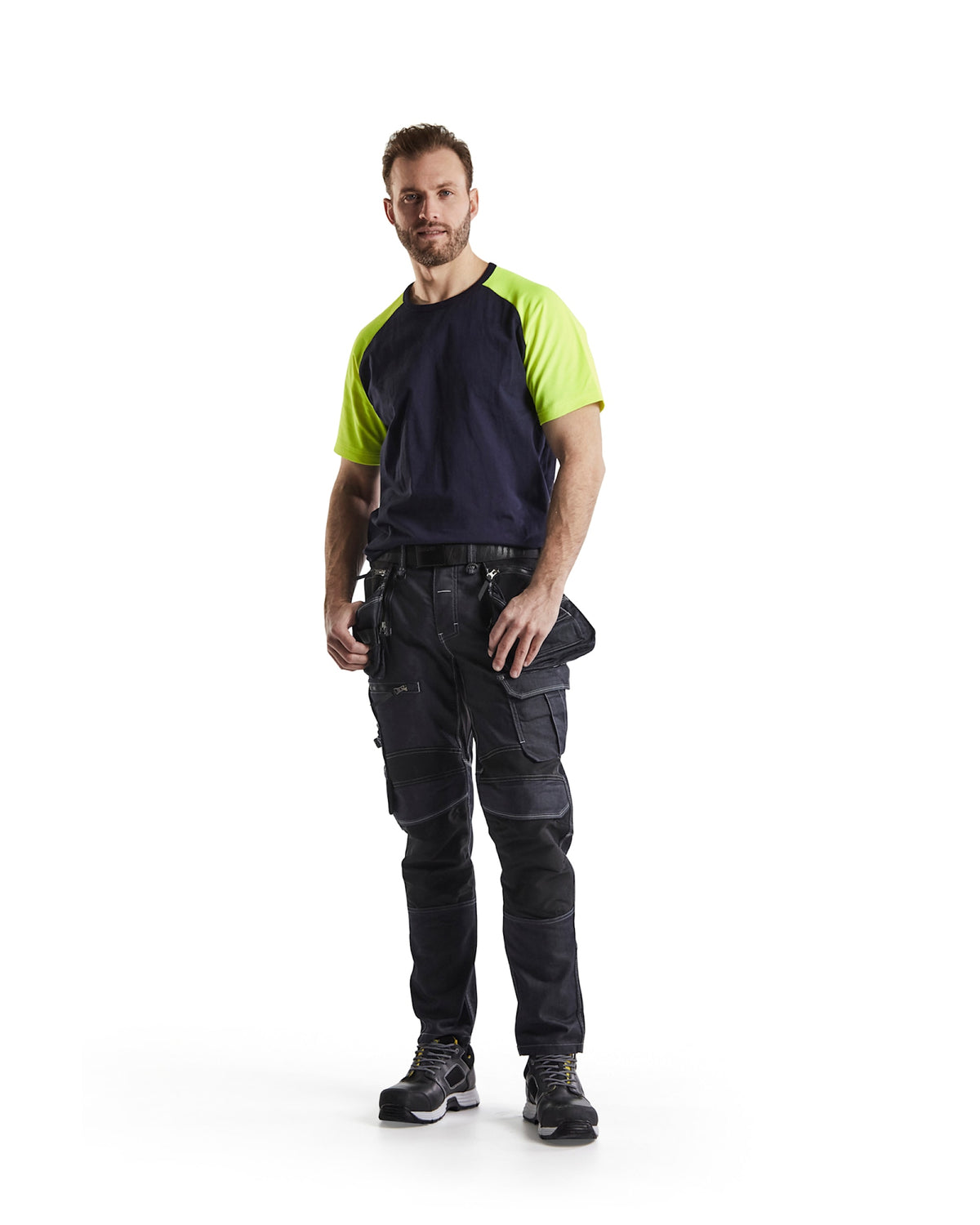 Blåkläder 3515 T-Shirt – marine/gelb