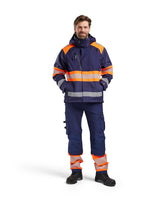 Blåkläder 4420 Warnschutz Regenjacke Kl. 1 – marine/orange