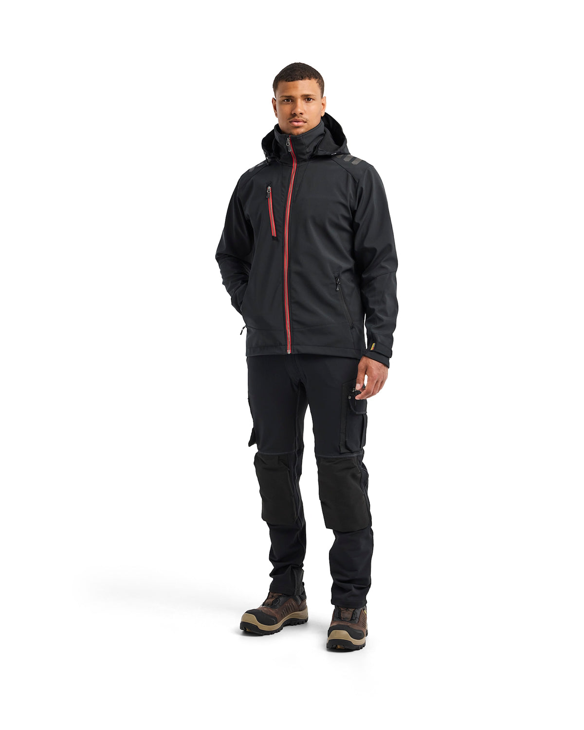 Blåkläder 4749 Softshelljacke – schwarz/rot