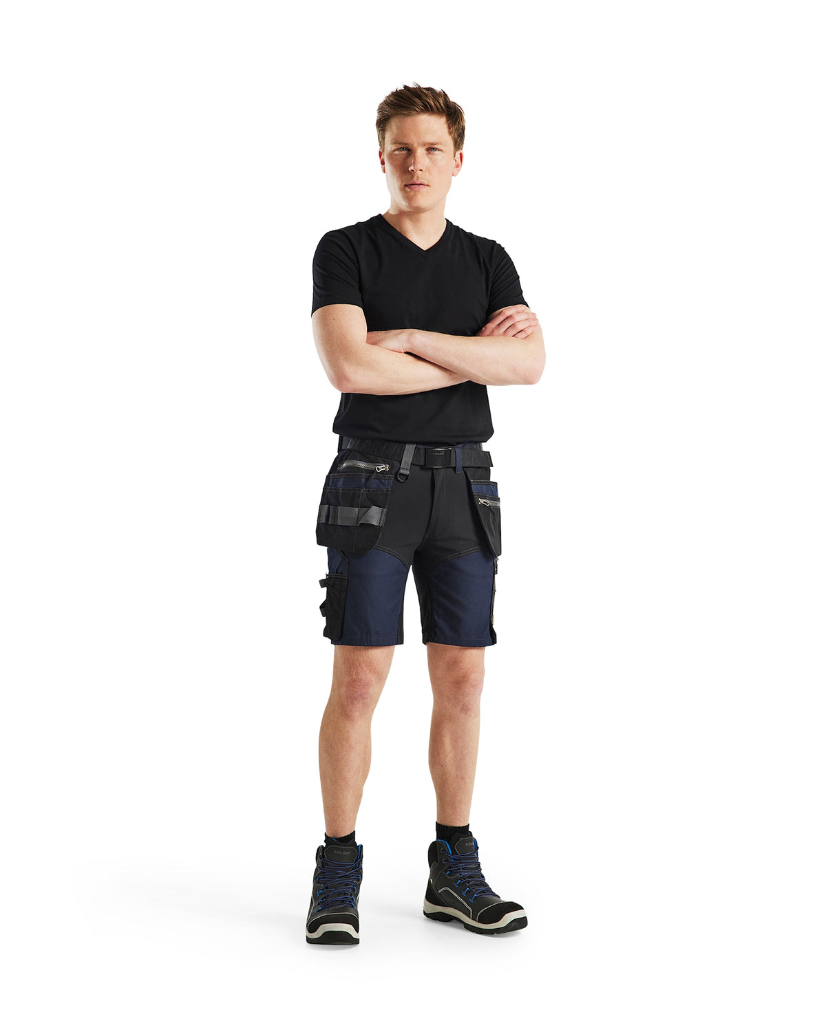 Blåkläder 1598 Stretch Handwerkershorts – dunkelmarine/schwarz