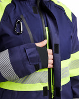 Blåkläder Damen 4430 Warnschutz Regenjacke Kl. 1 – marine/gelb