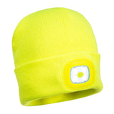 Portwest B029 LED Wintermütze – flourgelb