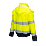 Portwest 2in1 C464 Essential Warnschutzwinterjacke – gelb/marine