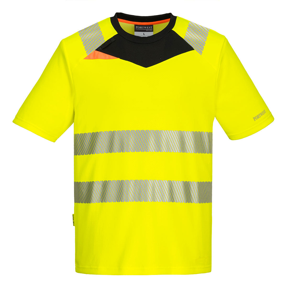 Portwest DX413 DX4 Warnschutz T-Shirt – gelb/schwarz