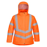 Portwest Damen LW74 Warnschutz Winterjacke – orange