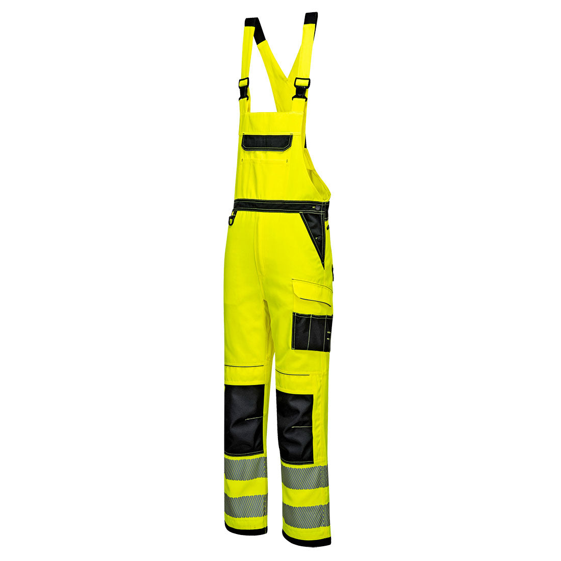 Portwest PW344 PW3 Warnschutz Latzhose – gelb/schwarz