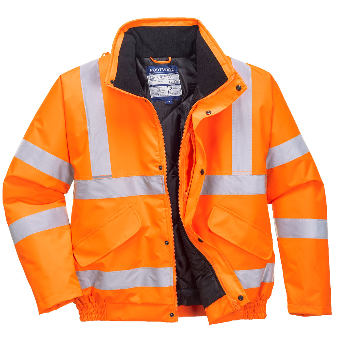 Portwest RT32 Bahn Warnschutz Pilotenjacke orange – orange