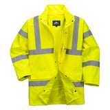 Portwest RT60 Bahn Warnschutz Regenjacke – gelb
