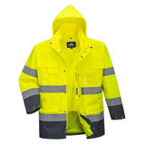 Portwest S162 Lite Warnschutz Regenjacke 3in1 – gelb/marine