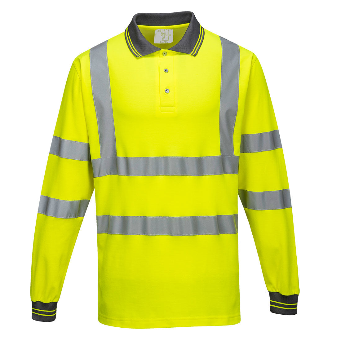 Portwest S271 Komfort Warnschutz Langarm-Poloshirt – gelb