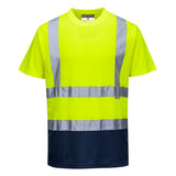 Portwest S378 Warnschutz T-Shirt – gelb/marine