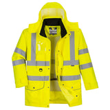 Portwest S427 Warnschutz Winterjacke 7in1 gelb – gelb