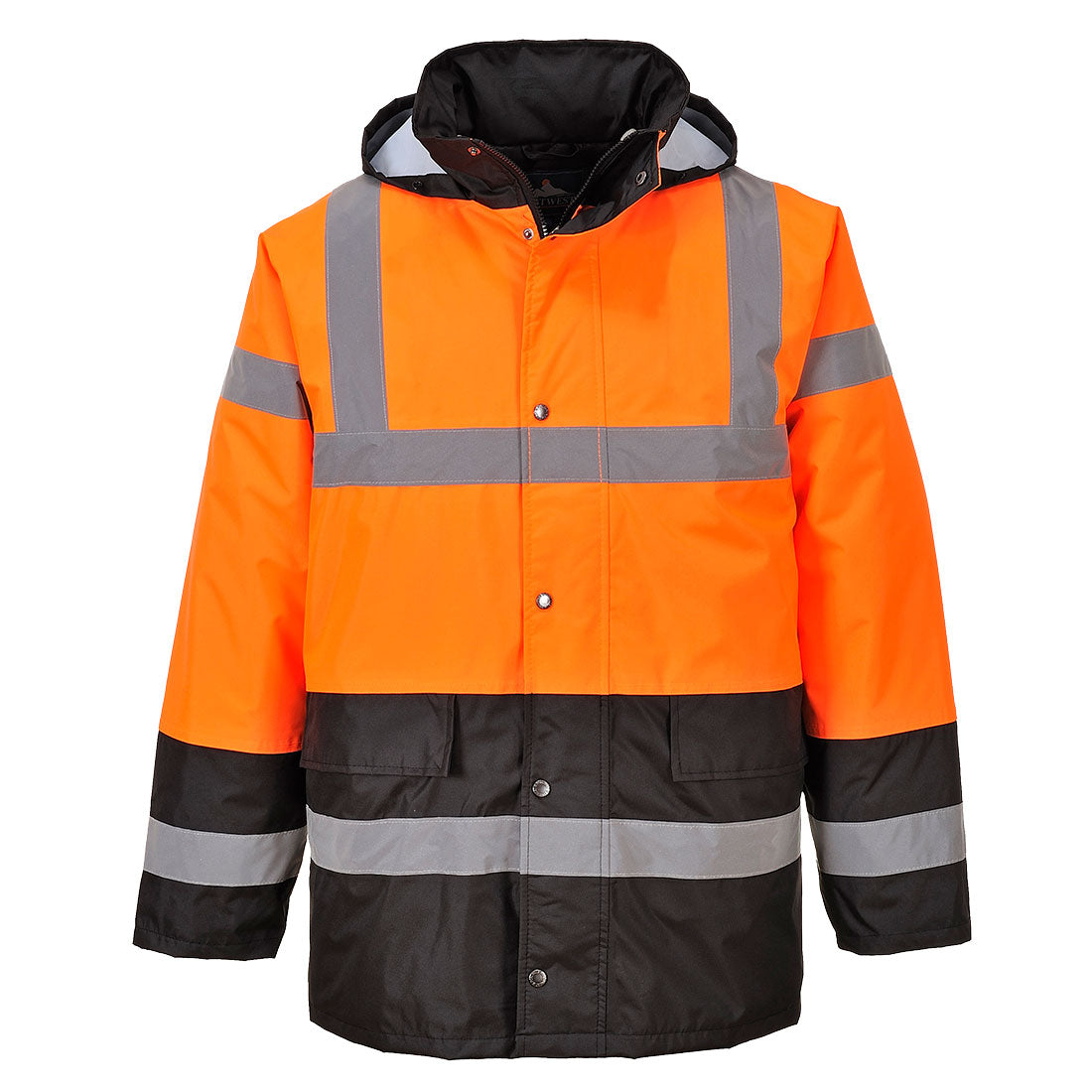 Portwest S467 Traffic Warnschutz Winterjacke – orange/schwarz