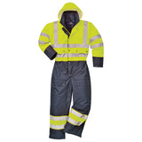 Portwest S485 Kontrast Warnschutz Winter Overall – gelb/marine