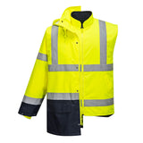 Portwest S766 Warnschutz Winterjacke 5in1 – gelb/marine