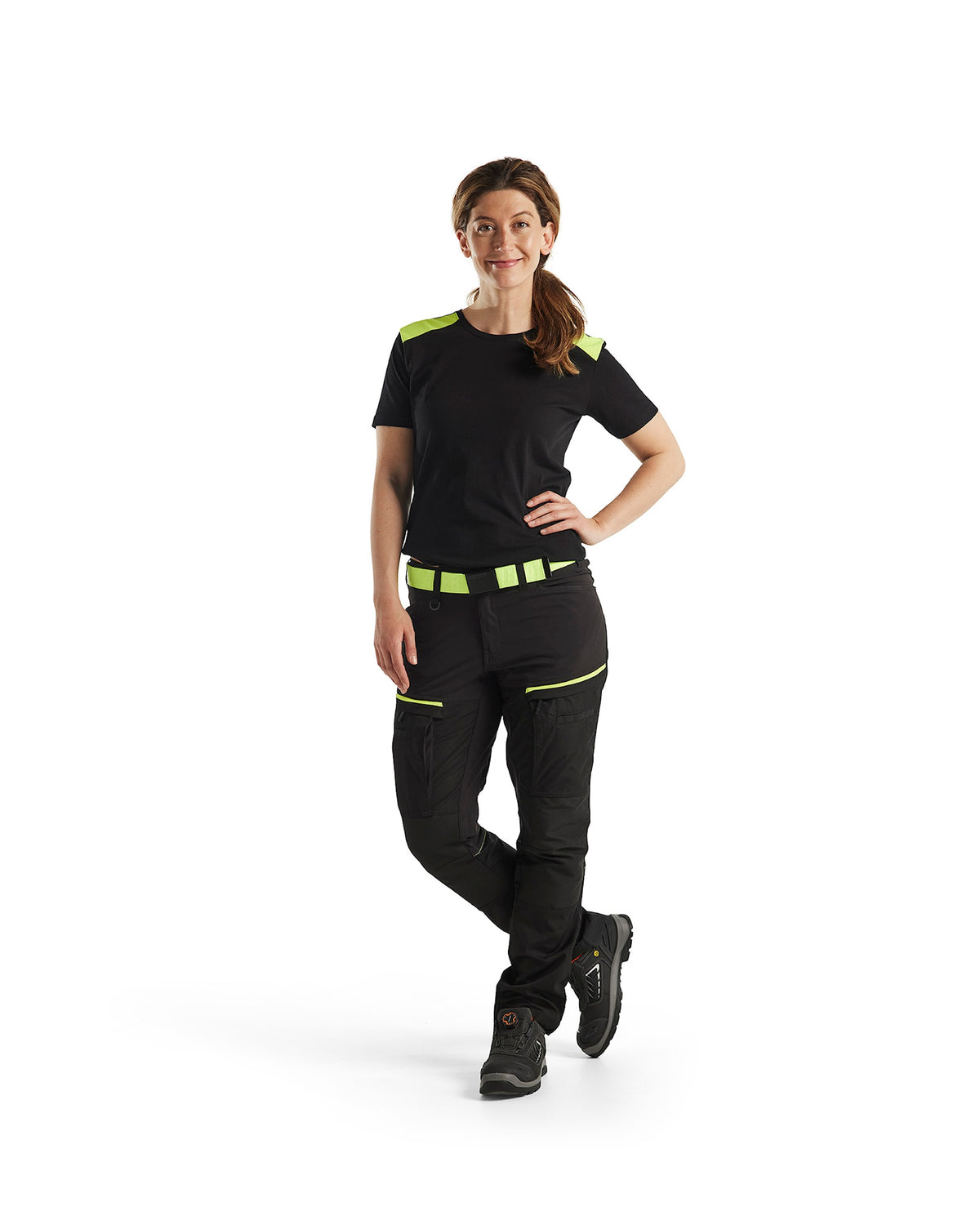 Blåkläder Damen 7166 Service Arbeitshose – schwarz/gelb