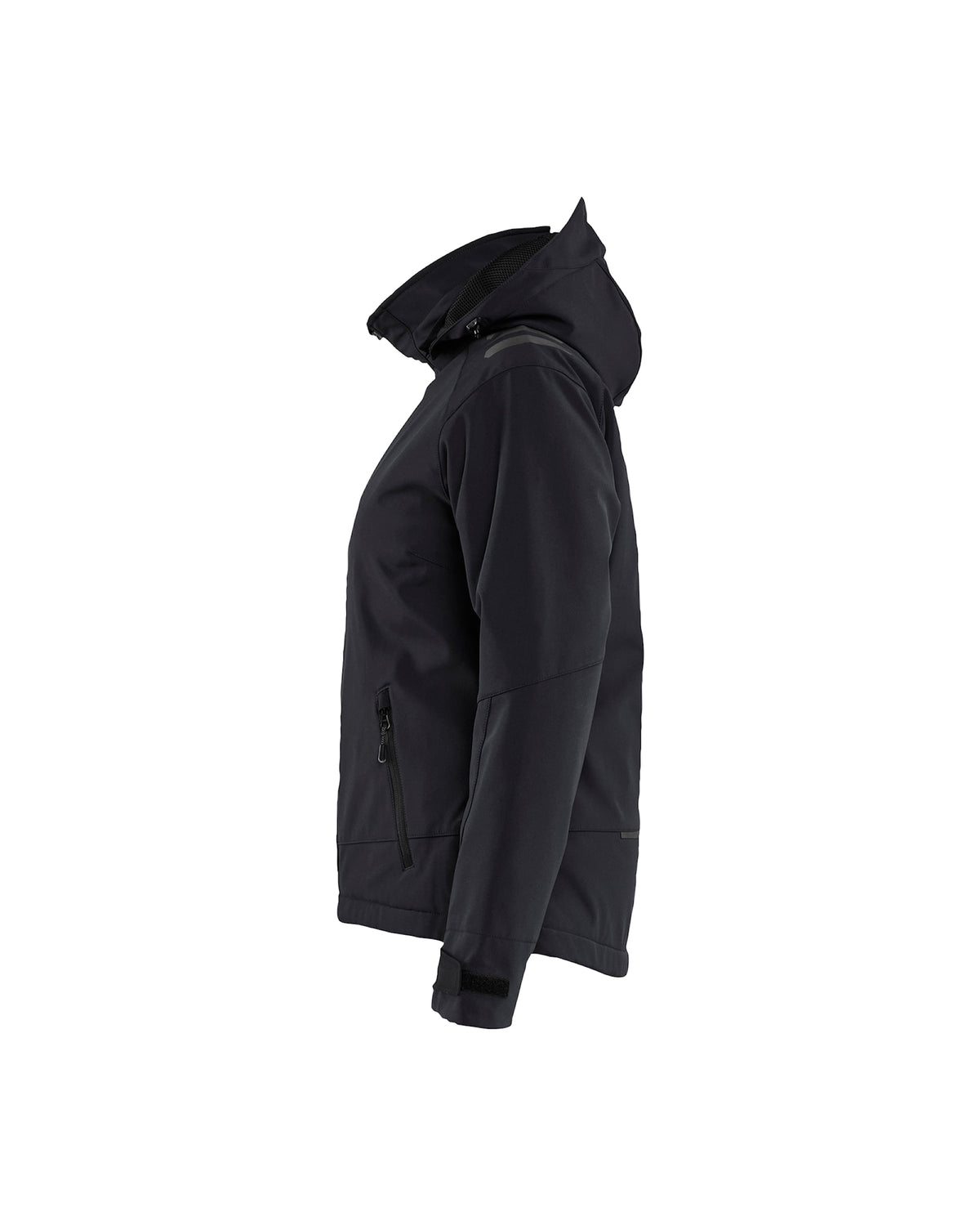 Blåkläder Damen Softshell Winterjacke – schwarz/rot