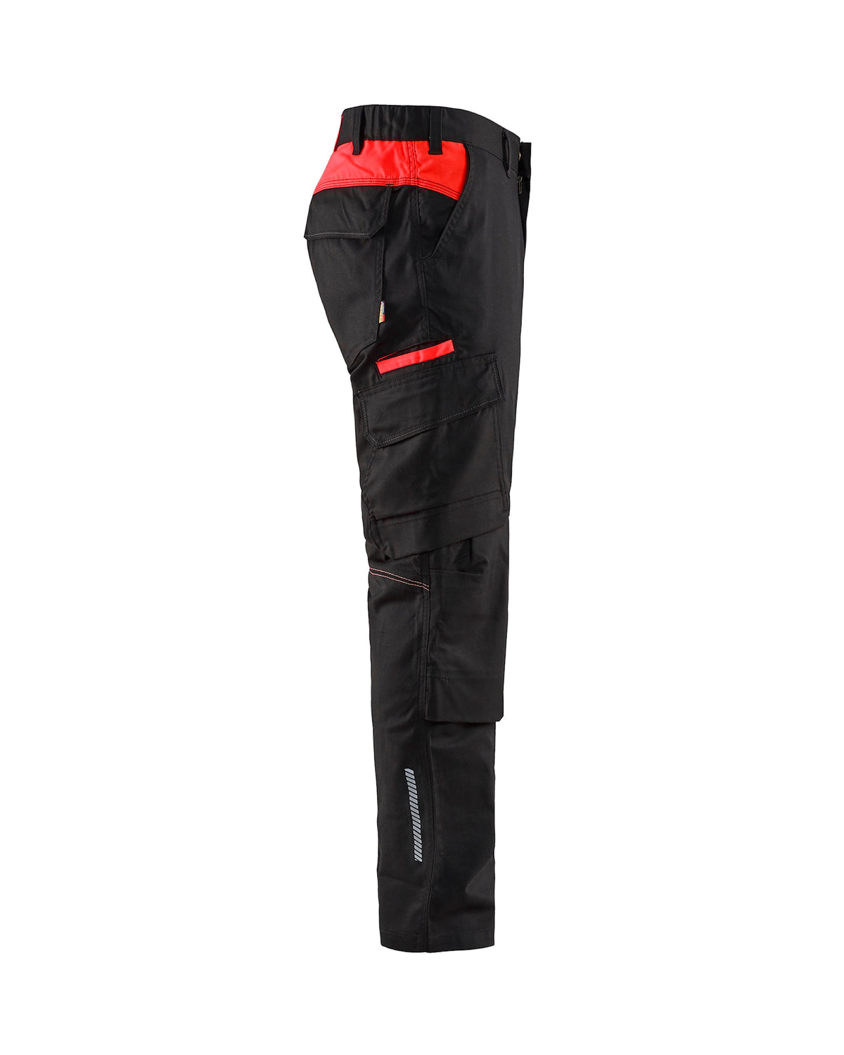Blåkläder 1448 Industrie Stretch Bundhose – schwarz/rot