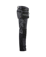 Blåkläder 1599 Canvas Stretch Handwerkerhose – dunkelgrau/schwarz