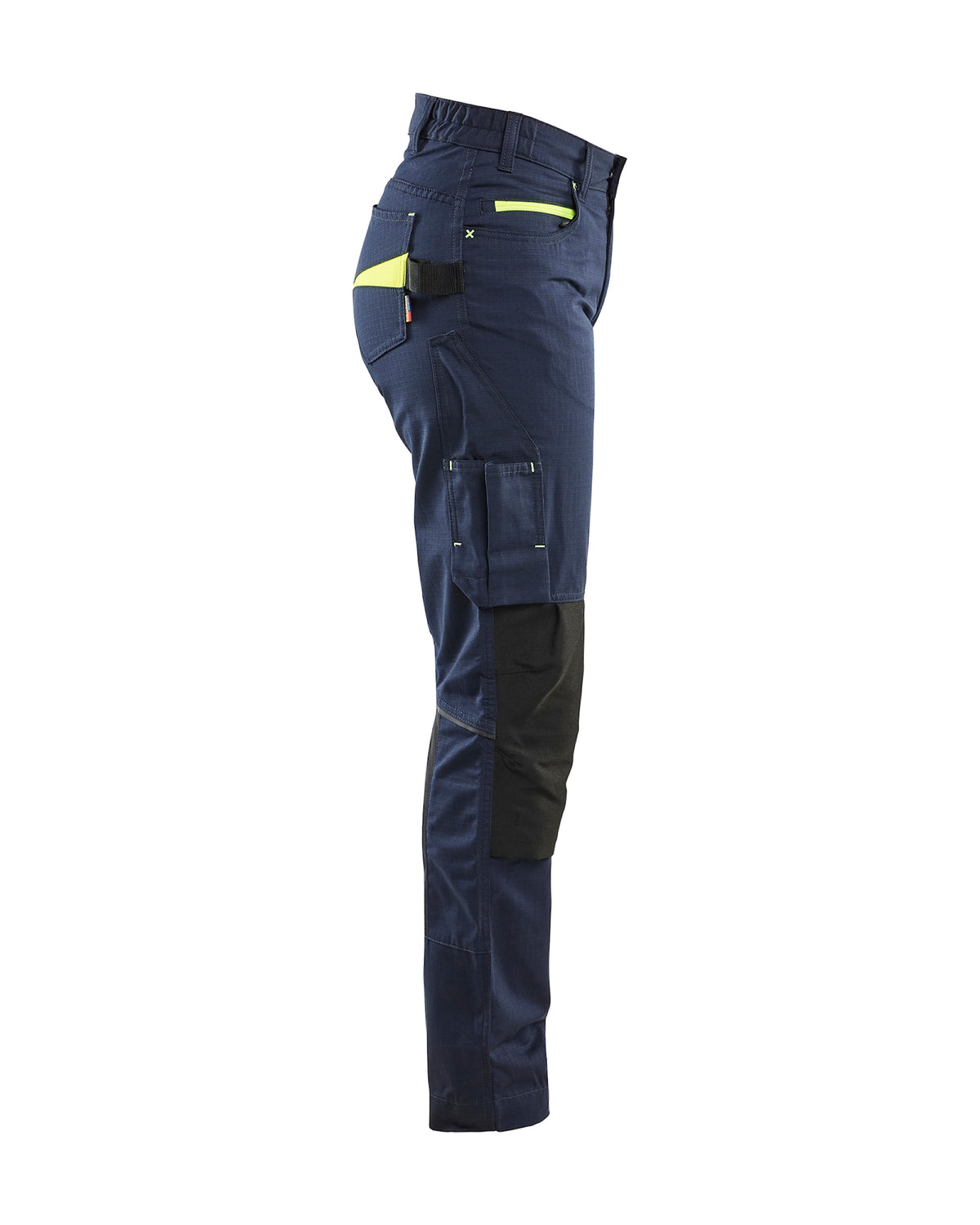 Blåkläder Damen 7195 Stretch Servicehose – dunkelmarine/gelb