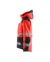 Blåkläder Damen 4436 Warnschutz Regenjacke Kl. 2 – rot/schwarz