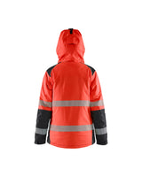 Blåkläder Damen 4456 Warnschutz Winterjacke Kl 2 – rot/schwarz