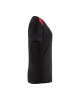 Blåkläder Damen 3479 T-Shirt – schwarz/rot