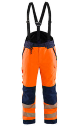 Blåkläder 1875 Warnschutz Winterhose – orange/marine