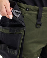 Blåkläder Damen Stretch 7170 Arbeitshose – waldgrün/schwarz